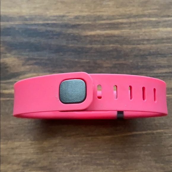 Host pick! Sport FLEX Fitness tracker band for Fitbit silicone band pink s/m - Picture 3 of 4